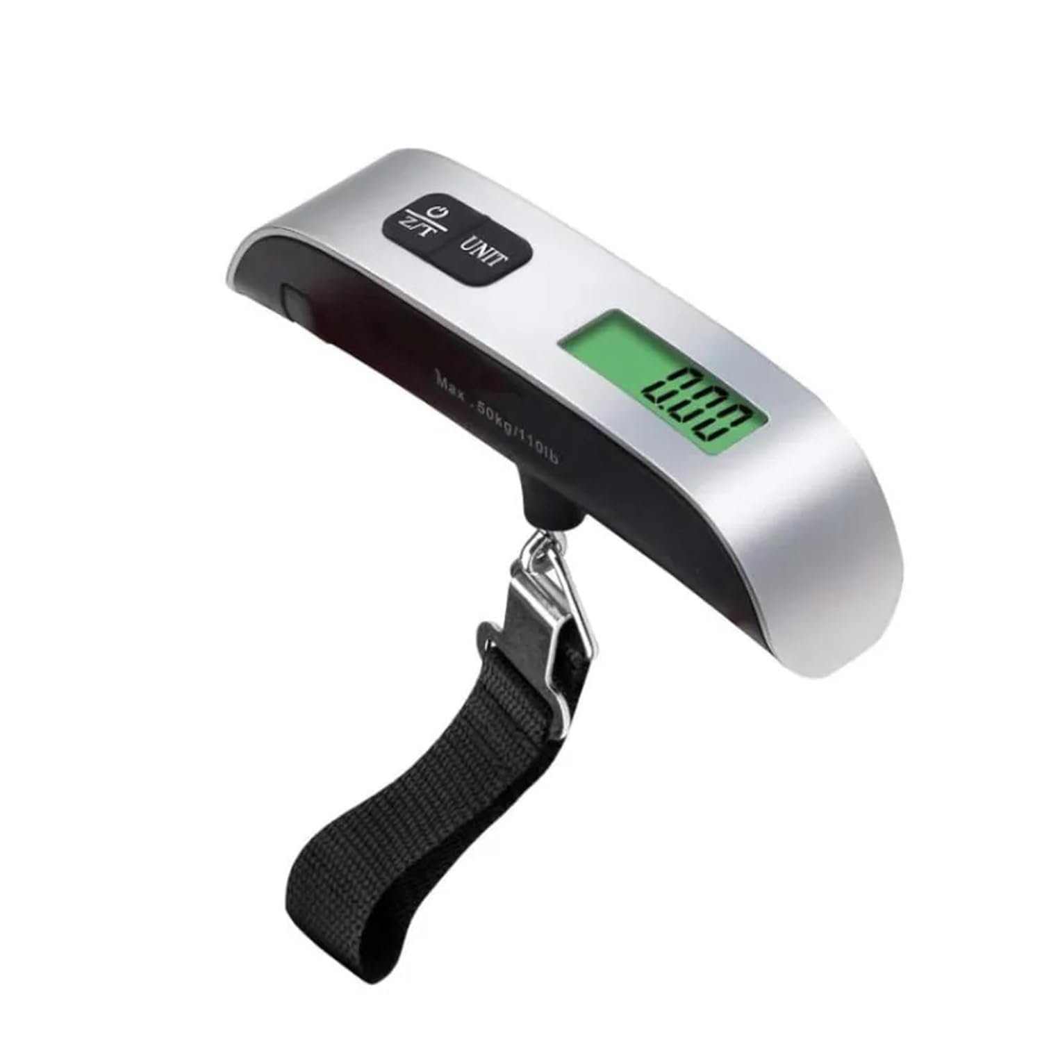 Handheld Portable Digital Luggage Scale with Grip Travel Portable Electronic Weighing Suitcase and Bag Digital Suitcase Weighing Scales (110Lb/50kg - Black)