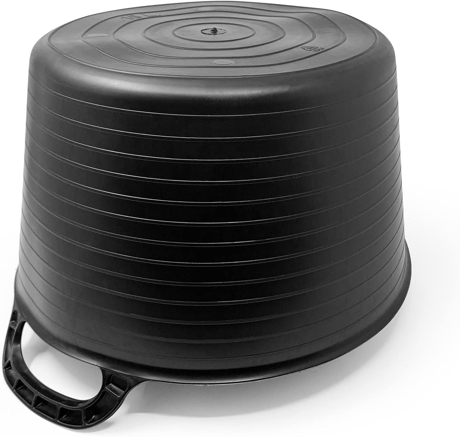 15L Heavy-Duty Polyethylene Flex Tub with Handles (Black) - Image 5